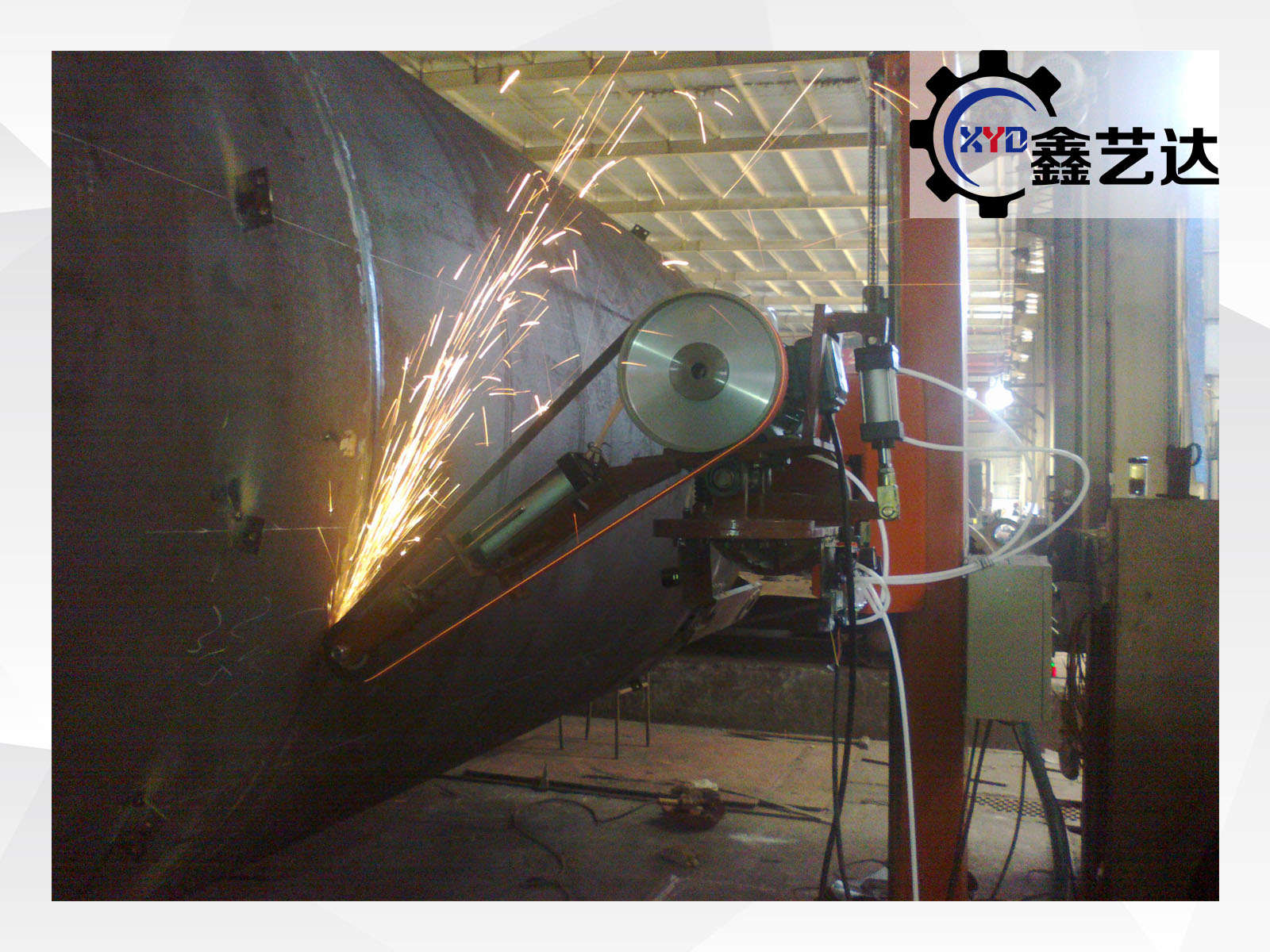 罐體環(huán)形砂帶外拋光 (3)