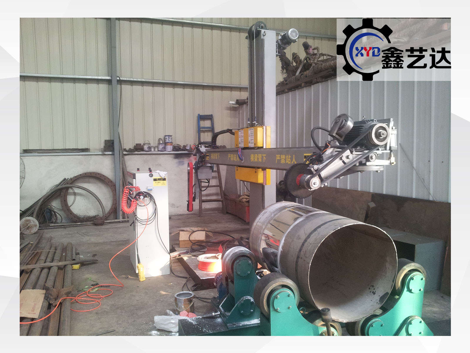 罐體環(huán)向麻輪外打蠟